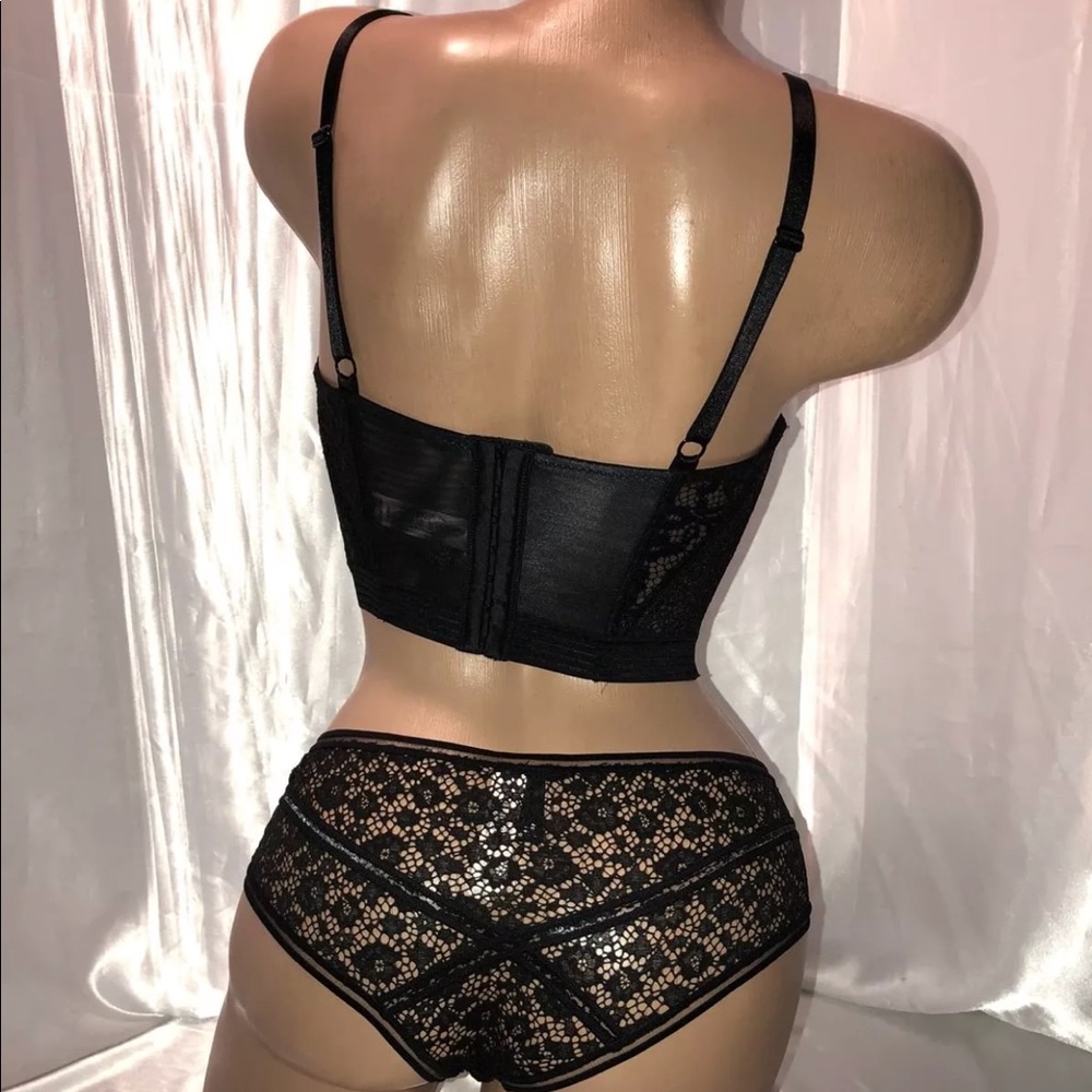 VS very sexy lined plunge Longline Bra & Panty set - Picture 2 of 3